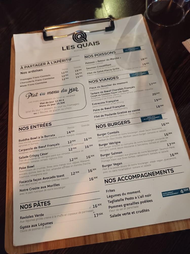 Restaurant Les Quais - Menu Image 2