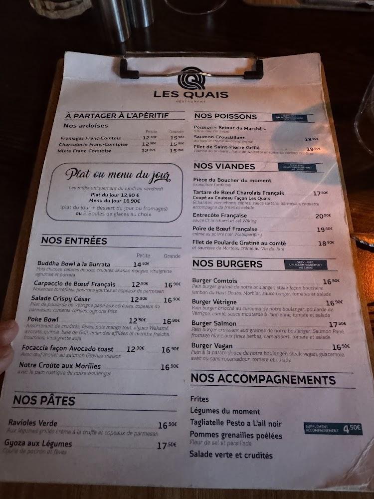 Restaurant Les Quais - Menu Image 3